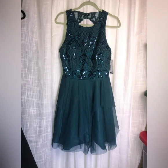 Dear Moon Deep Teal Dress - Picture 2 of 15